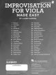 Gabriel Improvisation for Viola Made Easy (Book with Audio online)