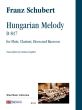 Schubert Hungarian Melody D.817 Flute, Clarinet, Horn and Bassoon (Score/Parts) (transcr. by Giuliano Forghieri)