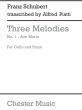 Schubert 3 Melodies No.1 Ave Maria Violoncello and Piano (transcr. by Alfred Piatti)