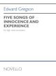 Gregson 5 Songs Of Innocence and Experience High Voice and Piano