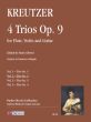 Kreutzer 4 Trios Op. 9 Vol. 2: Trio No. 2 for Flute-Violin and Guitar (Score/Parts) (edited by Paolo Cherici)