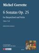 Corrette 6 Sonatas Op. 25 for Harpsichord and Violin (Paris 1742) (edited by Eloise Ameruoso)