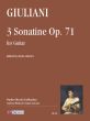 Giuliani 3 Sonatine Op. 71 for Guitar (edited by Paolo Cherici)