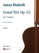 Diabelli Grand Trio Op. 62 for 3 Guitars (Score/Parts) (edited by Fabio Rizza)