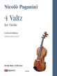 Paganini 4 Valtz for Violin solo (edited by Italo Vescovo)