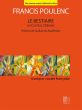 Poulenc Le Bestiaire ou Cortège d’Orphée Medium/Low Voice and Piano (Poèmes de Guillaume Apollinaire)