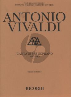 Vivaldi Cantate per Soprano e Bc. Vol.1 Score (RV649 - 663) (F. Degrada)