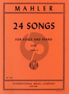 Mahler 24 Songs vol.3 (Low Voice)