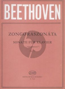 Beethoven Sonata f-minor Op.57 "Appassionata" Piano (edited by Leo Weiner)