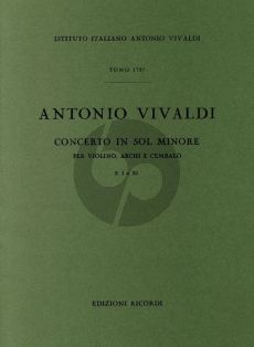Vivaldi Concerto Sol Minore RV 328 F.I n.82 Violino-Archi-Cembalo