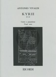 Vivaldi Kyrie RV 587 Double Mixed Choirs-2 String Orchestras-Bc Vocal Score (edited by Antonio Degrada)