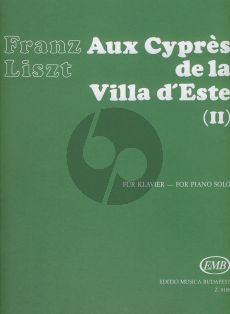 Liszt Aux Cypres de la Villa d'Este No.2 for Piano Solo (from Annees de Pelerinage Third Year) (Edited by Imre Mező, Imre Sulyok and Kornél Zempléni)