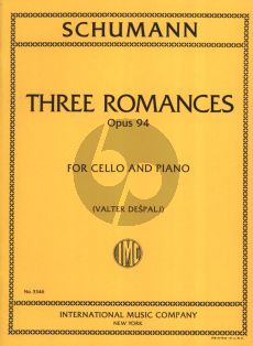 Schumann 3 Romances Op.94 Cello and Piano (Valter Despalj)