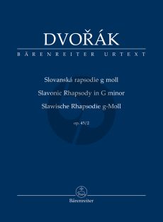 Dvorak Slavonic Rhapsody G-minor Opus 45 No. 2 Study Score (edited by Robert Simon)