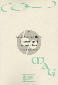 Heyse Sonata Op.4 Flute and Harp (Score/Parts) (edited Anna Pasetti)