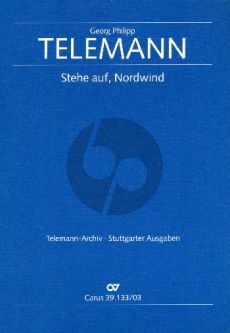 Telemann Stehe Auf Nordwind TWV 1:1397 Soli-Chor-Orchester (Klavierauszug) (Wolfram Steude)
