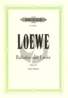 Loewe Balladen und Lieder Vol. 2 Tiefe Stimme (Hans Joachim Moser)