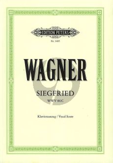 Wagner Siegfried WWV 86 C Klavierauszug (Oper in 3 Akten) (Felix Mottl)