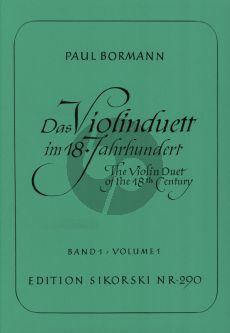 Das Violinduett des 18 Jahrh. Vol. 1 (Paul Bormann)