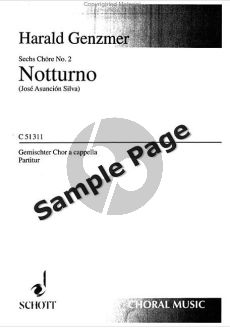 Notturne (Joe Asuncion Silva) (SATB a Cappella)