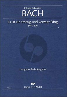 Bach Kantate BWV 176 Es ist ein trotzig und verzagt Ding Soli-Chor-Orchester Klavierauszug (dt./engl.) (Paul Horn)