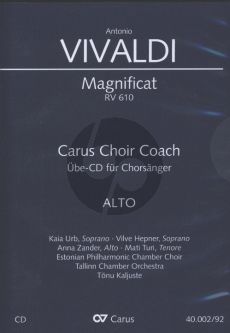 Vivaldi Magnificat RV 610 Alt Chorstimme CD (Carus Choir Coach)