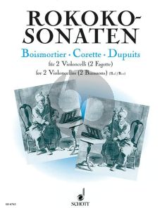 Rokoko Sonaten (de Boismortier-Corrette-Dupuits) 2 Violoncellos (or 2 Bassoons) (Ruf)