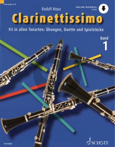 Mauz Clarinettissimo Vol.1 Book with Audio Online (Fit in allen Tonarten: Ubungen, Duette und Spielstucke)