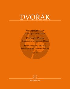 Dvorak Romantic Pieces Opus 75 Viola and Piano (transcr. by Bella Kalinowska and Semjon Kalinowsky)