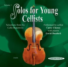 Cheney Solos for Young Cellists Vol.1 CD only (Selections from the Cello Repertoire Performed by Cellist Carey Cheney with Pianist David Dunford)
