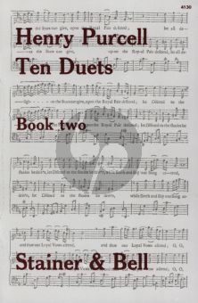Purcell 10 Duets Vol.2 Nos. 7 - 10 for 2 Voices and Piano