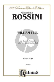 Rossini William Tell (Guillaume Tell) Vocal Score (engl./fr.)