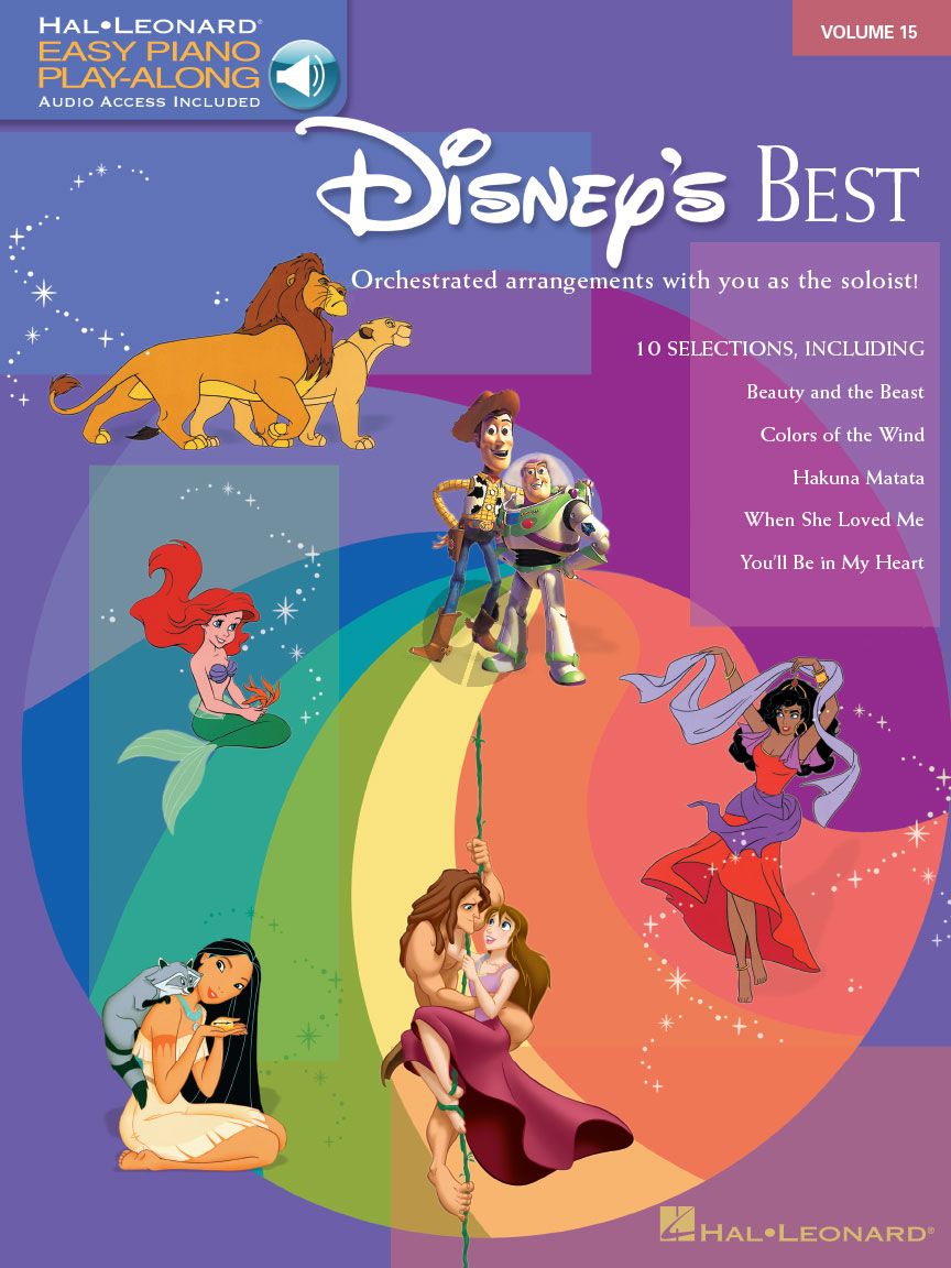 cómo vegetariano Humano Disney's Best Easy Piano CD Play-Along Vol.15 - Disney | Broekmans & Van  Poppel