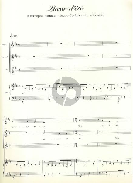 Sheet music: Bruno Coulais : Les Choristes - In memoriam from Les Choristes