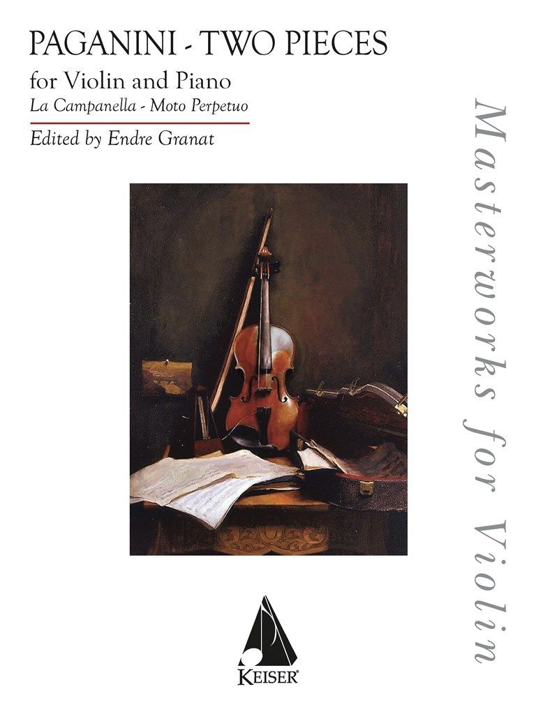 2 Pieces: La Campanella and Moto Perpetuo Violin and Piano - Nicolo  Paganini