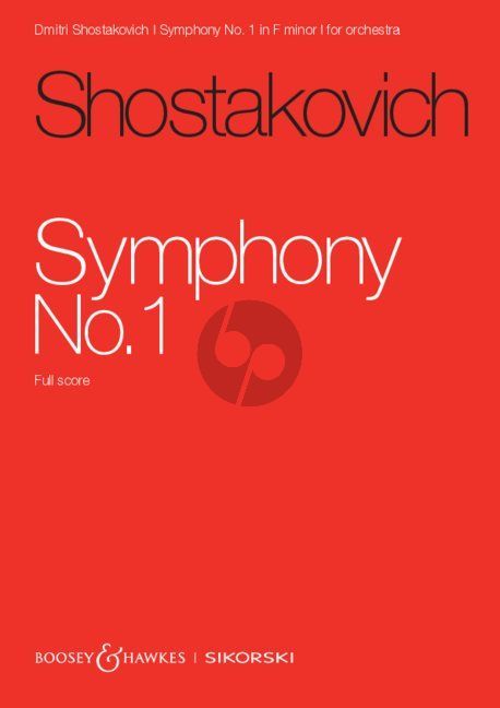 Op.10　f-minor　Symphony　Score　Orchestra　Study　Van　Dmitri　Poppel　Shostakovich　Broekmans　No.1　for
