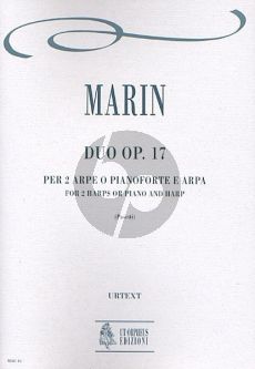 Marin Duo Op.17 2 Harps (or Piano-Harp) (Score/Parts) (Anna Pasetti)