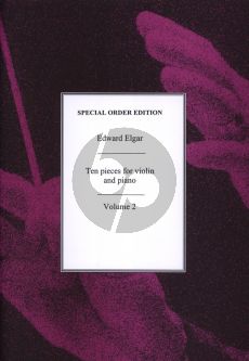 Elgar 10 Pieces Vol.2 for Violin and Piano