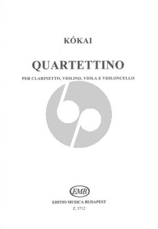 Kokai Quartettino Clarinet-Violin-Viola-Violoncello (Score/Parts)