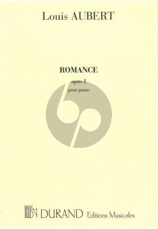 Aubert Romance Op.2 A-flat major Piano solo