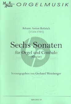 Kobrich 6 Sonaten für Orgel (Klavier/Cembalo) (Gerhard Weinberger)