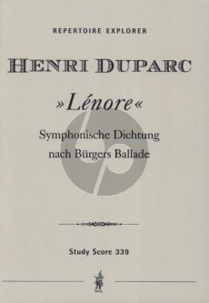 Duparc Lenore (Symphonic Poem) Studienpartitur (Sinfonische Dichtung nach Bürgers Ballade)