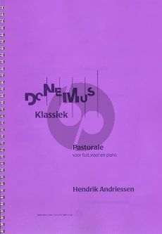 Andriessen Pastorale (1942) Flute-Violin-Piano