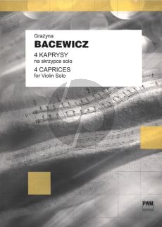 Bacewicz 4 Caprices for Violin solo