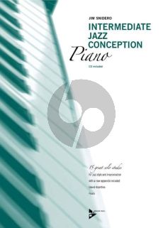 Snidero Intermediate Jazz Conception Piano ( (15 Solo Etudes for Jazz Style and Improvisation) (Bk-Cd)