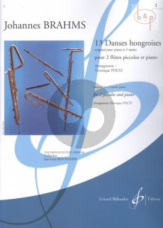 13 Danses Hongroises Vol.1 (orig. piano 4 hds) (2 Piccolos-Piano) (arr. Veronique Poltz)