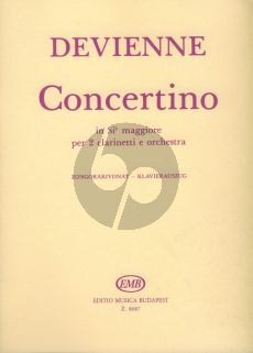 Devienne Concertino B-flat major Op.25 2 Clarinets and Orchestra (piano reduction) (György Balassa)