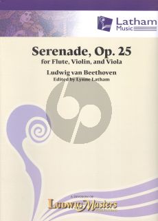 Beethoven Serenade Op.25 Flute-Violin-Viola (Score/Parts)