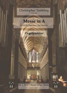 Tambling Messe A-Dur für gem Chor und Orgel (Orgelpartitur)