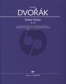 Dvorak Stabat Mater Op. 58 Bearbeitung für SATB solo-SATB Chor mit Kammerorchester 1876/1877 (Partitur) (transcr. Joachim Linckelmann)